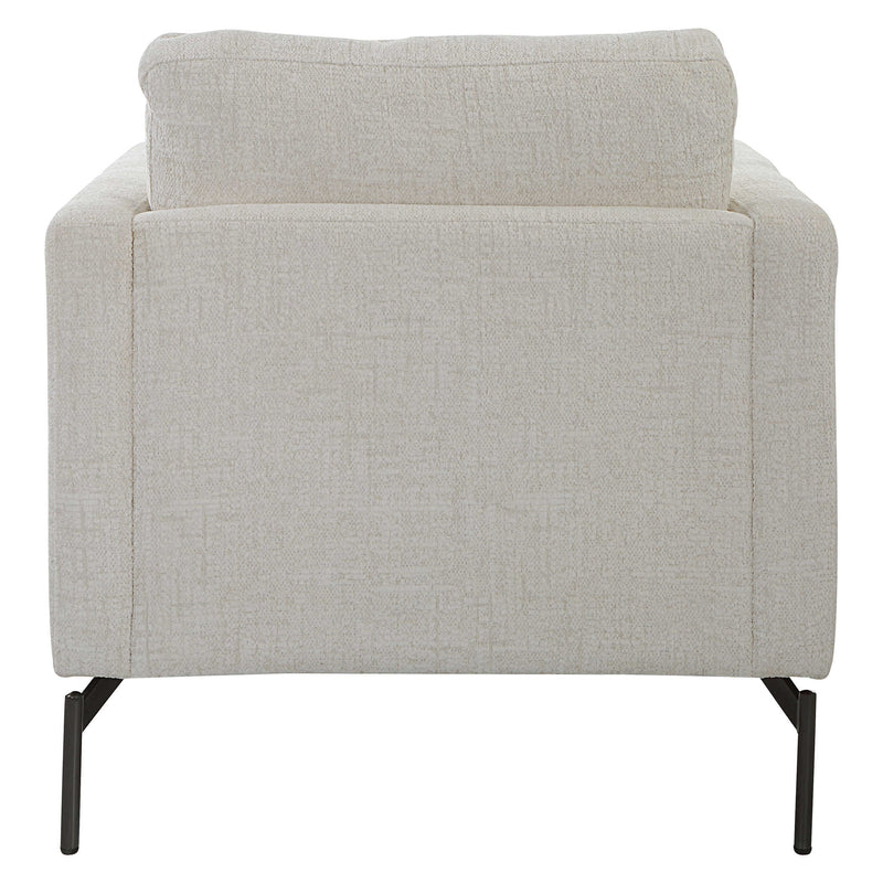 Allegra Ivory Chenille Accent Chair