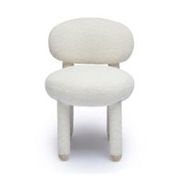 Manu Cream Performance Boucle Dining/Accent Chair