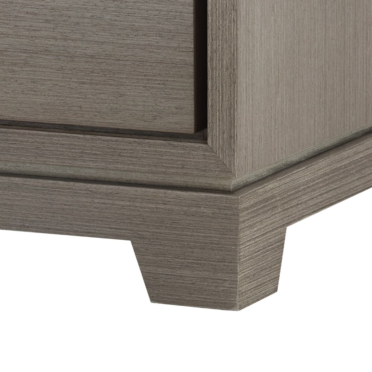Harrison Extra Large  6 Drawer Taupe Grey and Brass Dresser