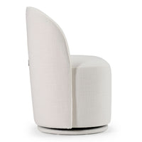 Bridget Modern White Swivel Dining Chair