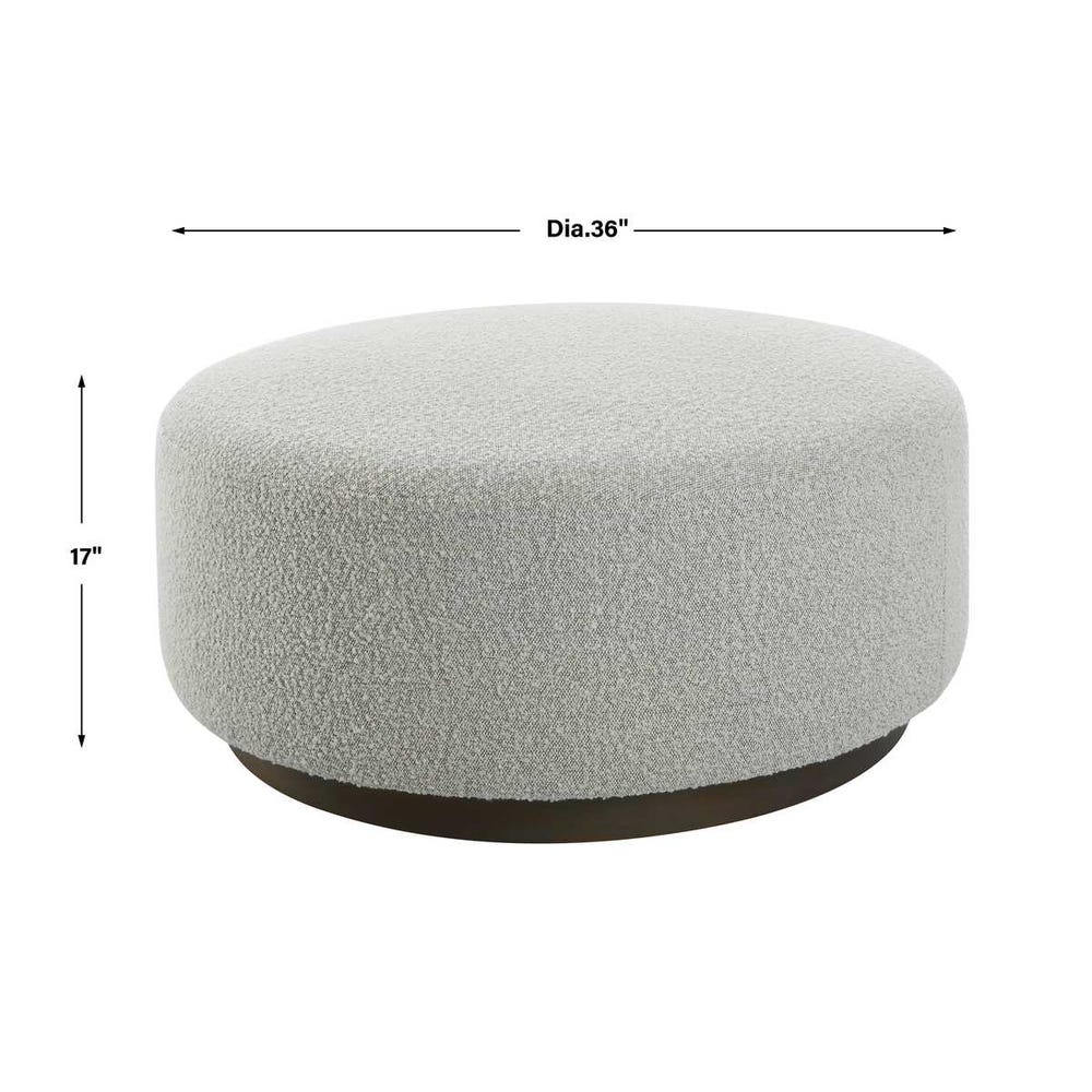 Messeta Gray Ottoman