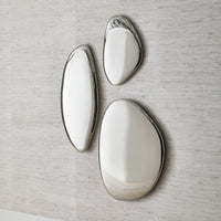 Fluid Stainless Steel Mirrored Refection Wall Sculpture (3 Sizes Available)