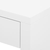 Kynlee 1 Drawer Chiffon White End Table/Nightstand