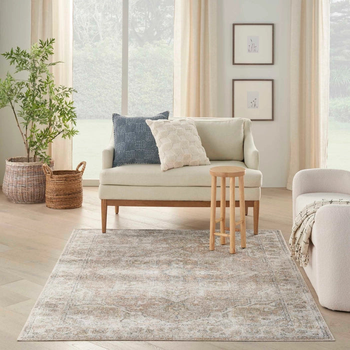 Pheobe Beige Washable Area Rug