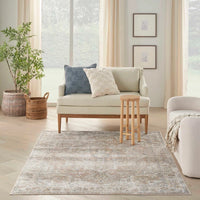 Pheobe Beige Washable Area Rug