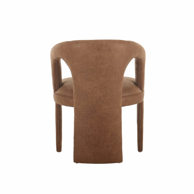 Omi Cognac Leather Dining Chair