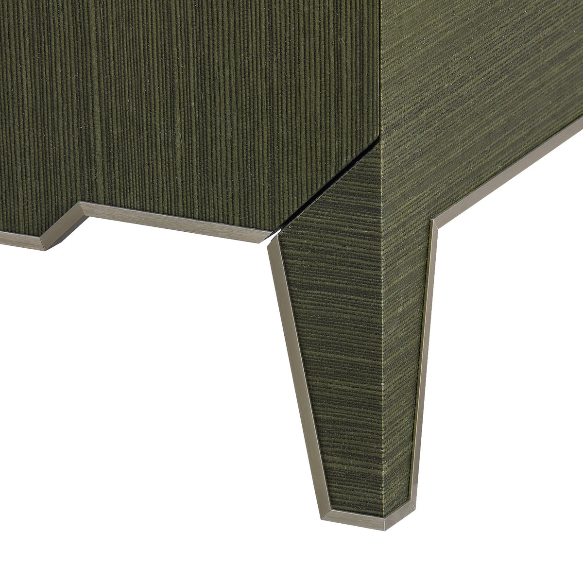 Selena 30" Deep Olive Green & Gold End Table/Nightstand