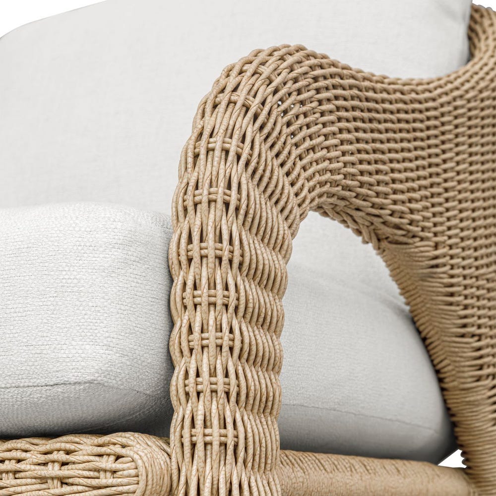 Avenue White All Weather Outdoor Lounge Chair