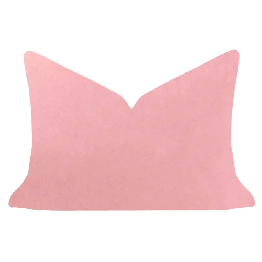 Serenity Blush Pink Velvet Pillow (3 Sizes Available)