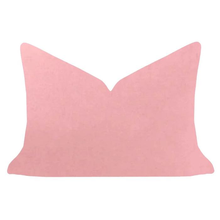 Serenity Blush Pink Velvet Pillow (3 Sizes Available)