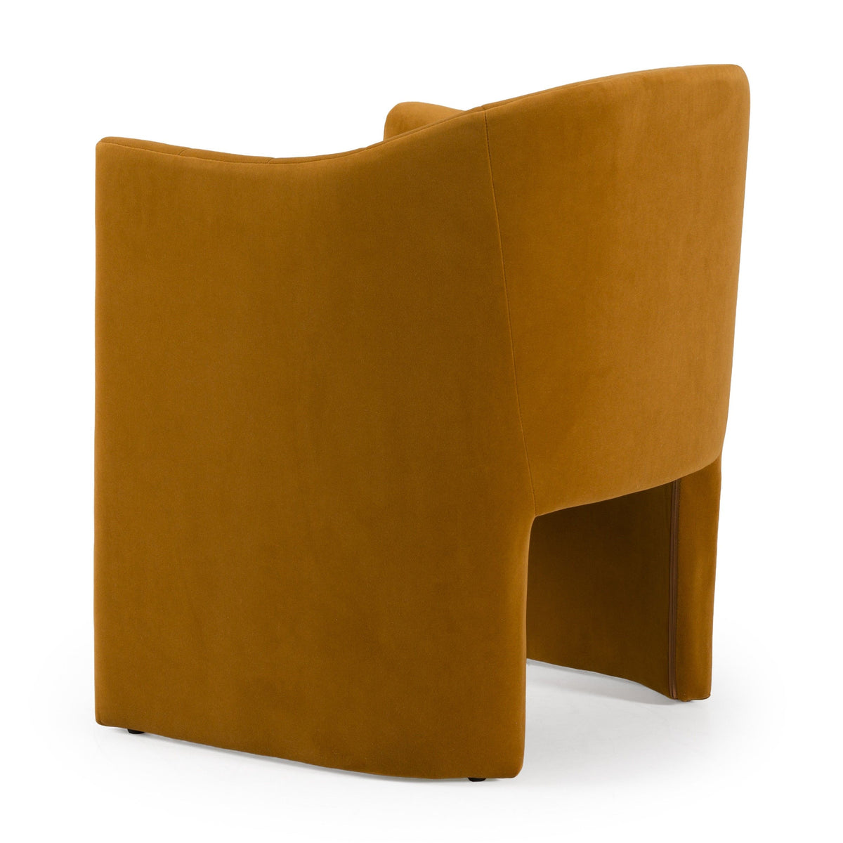 Akiko Modern Burnt Orange Fabric Dining Chair