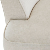 Claude 101" White Linen Sofa