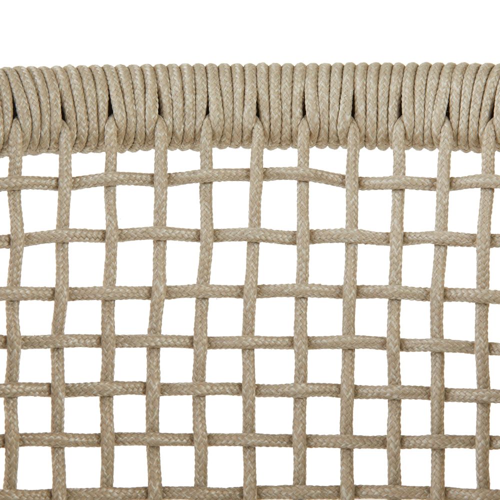 Enzo Buff Plain Weave Outdoor Dining Chair