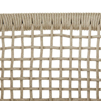 Enzo Buff Plain Weave Outdoor Dining Chair