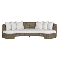 Helene 109" Curved Outdoor Performance Boucle Sofa
