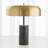 Dome Table Lamp-Gold/Black