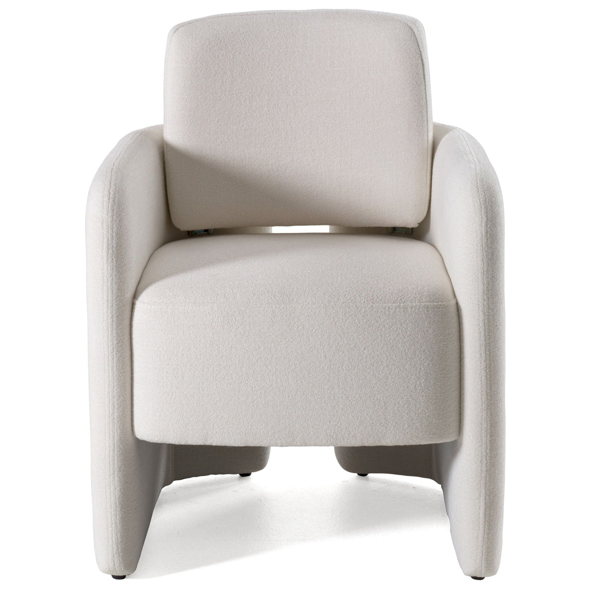Vivianne Modern White Fabric Dining Chair