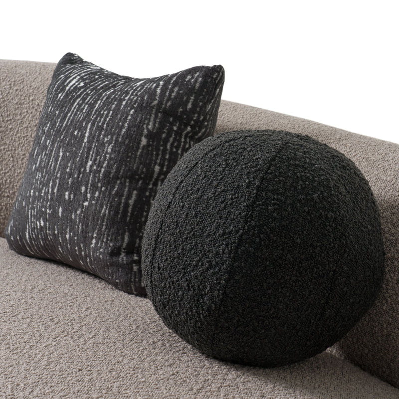 Arona Modern Grey Curved Sectional Sofa