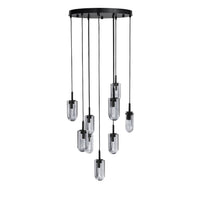 Javier 25" Smoke Crystal Multi-Port Chandelier
