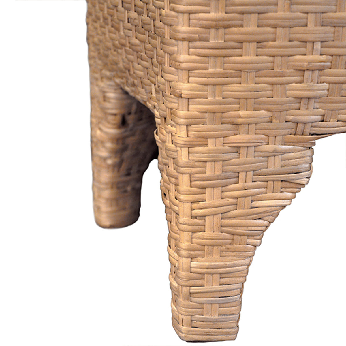 Brea Ivory Performance Linen Woven Bench