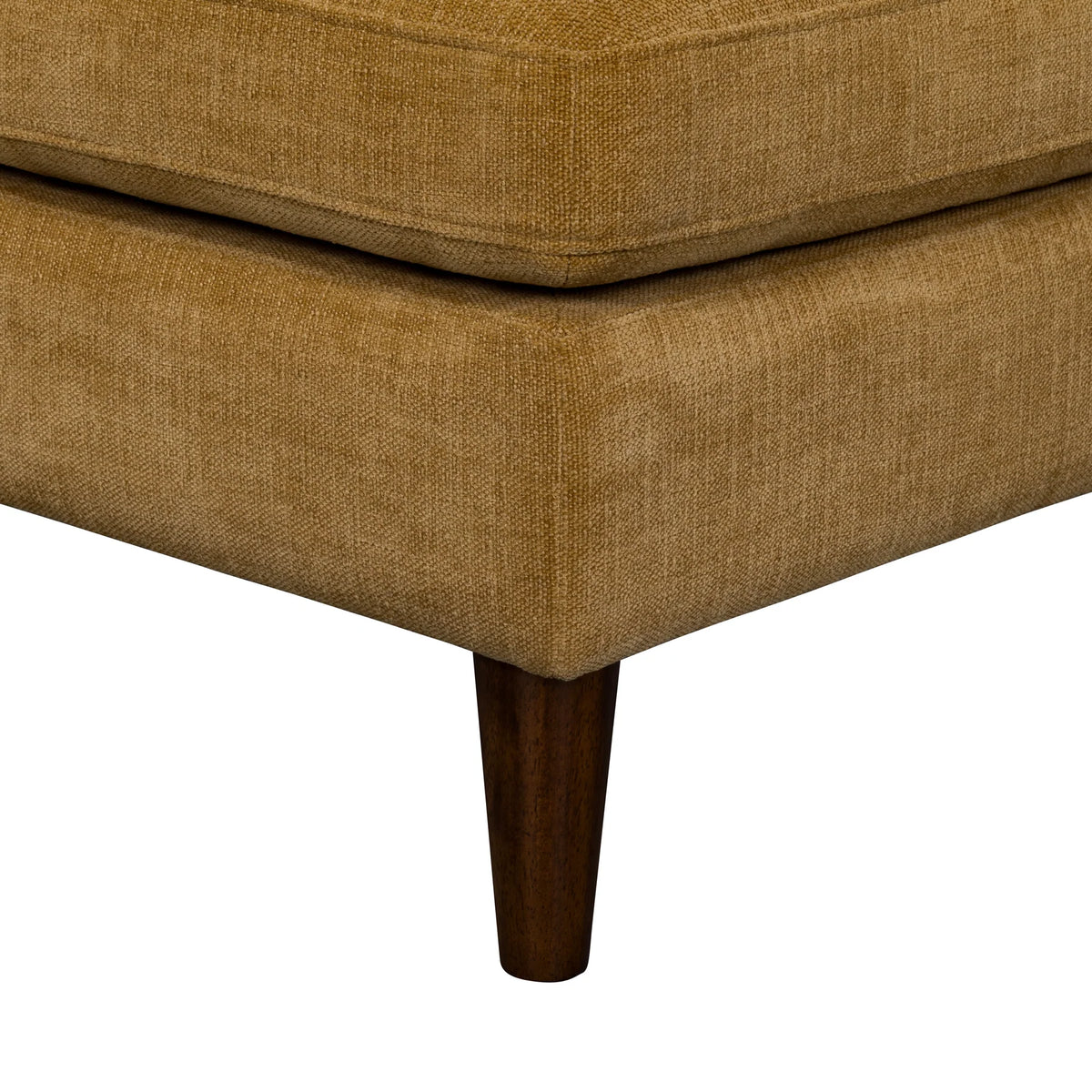 Aeliana Mustard Velvet Ottoman