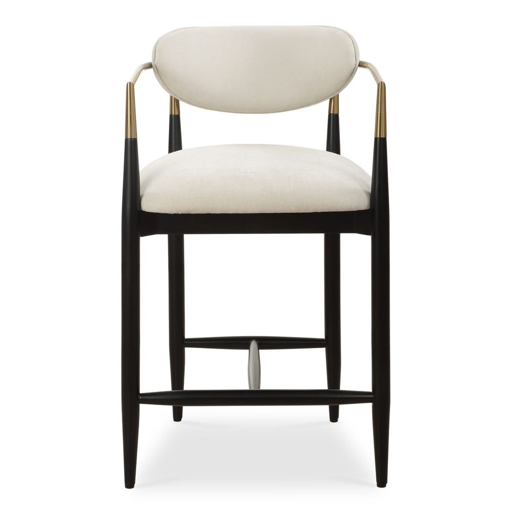 Harper Off White Velvet Counter Stool