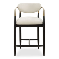 Harper Off White Velvet Counter Stool