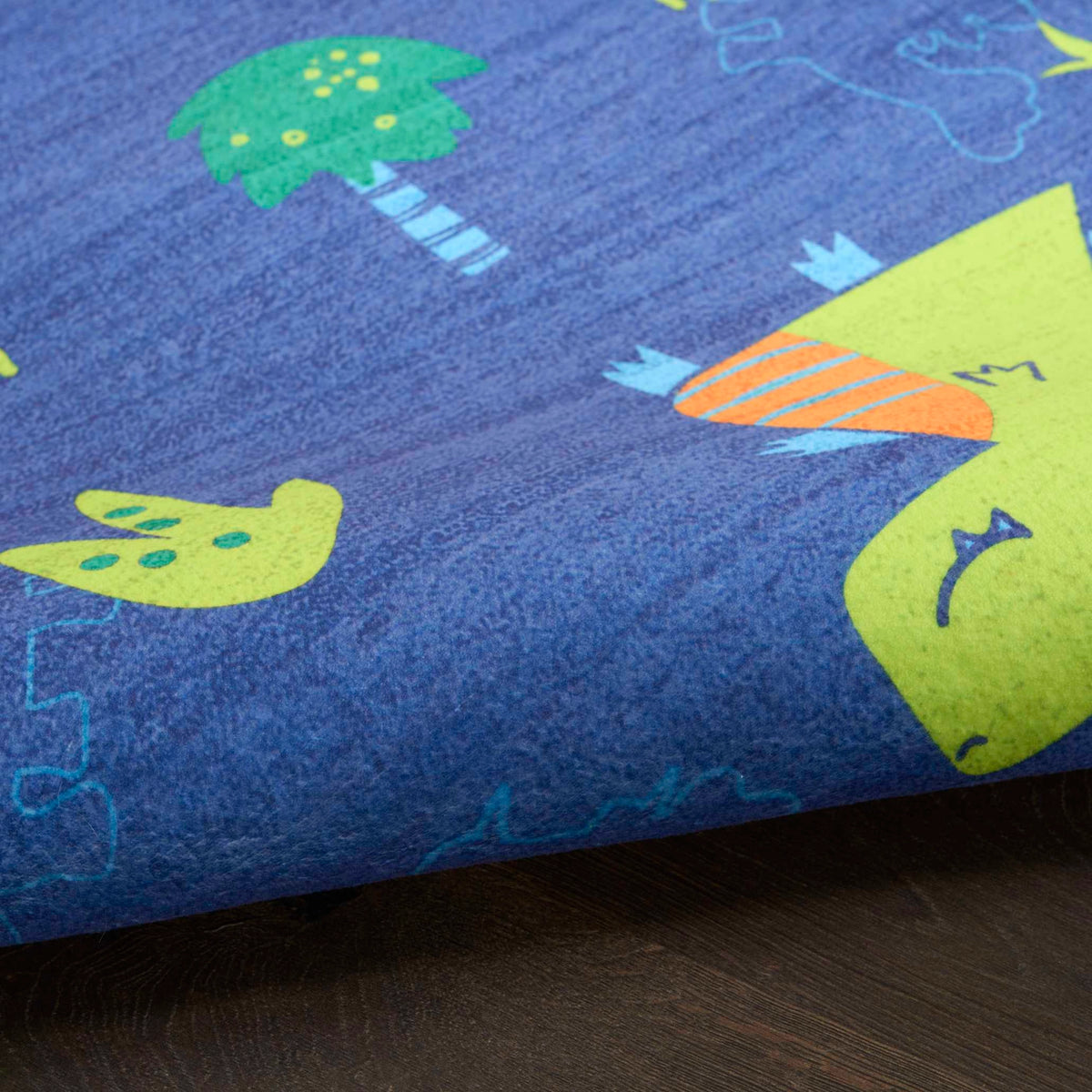Dinosaurs Navy Multicolour Area Rug