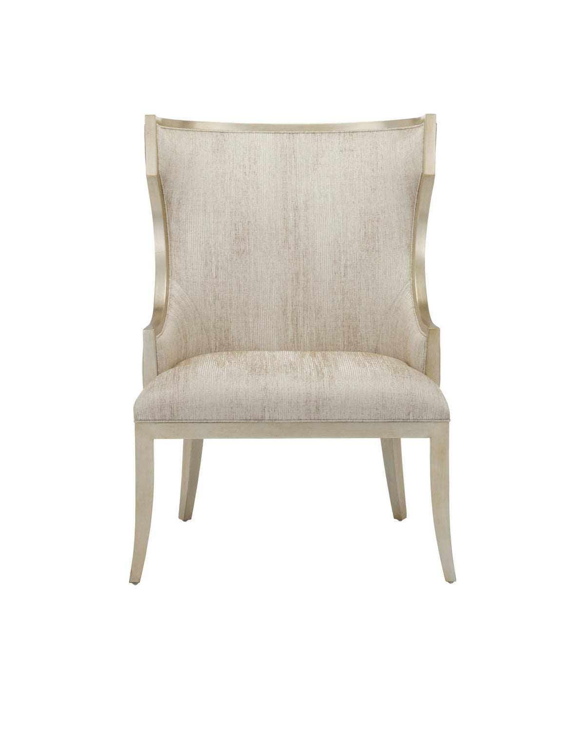 Garson Silver Leaf & Fresh Fine Linen Accent Chair