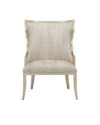 Garson Silver Leaf & Fresh Fine Linen Accent Chair