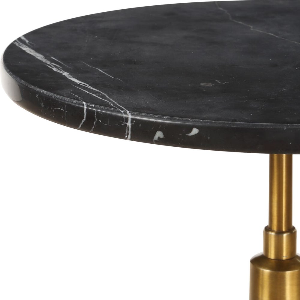 Ronen Marble & Brass Accent Table