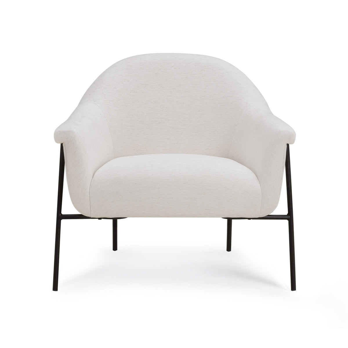 Lauren Cream Performance Chenille Accent Chair