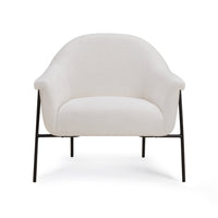 Lauren Cream Performance Chenille Accent Chair