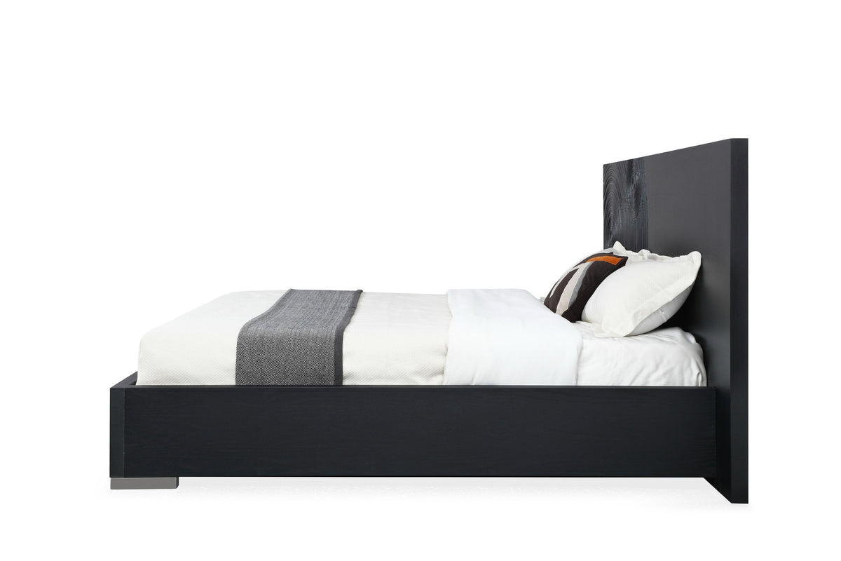 Benedict Modern Black Ash Bed