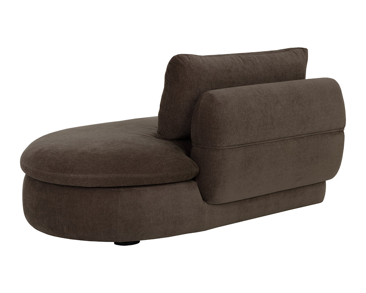 Oressa Brown Modular Right Chaise