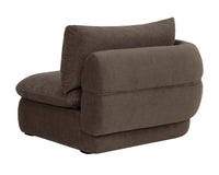 Oressa Brown Modular Left Arm Chair