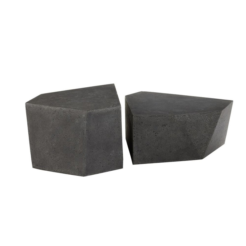 Drover Outdoor Black Coffee Tables (Set of 2)