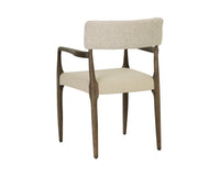 Guardi Oatmeal Fabric & Faux Leather Dining Chair