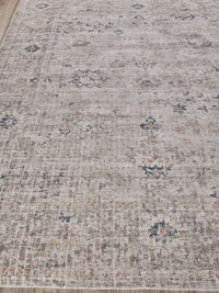 Timeless Hand Loomed Silver/Blue Area Rug - Elegance Collection