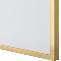 Santiago 80" White & Gold Leaf Mirror