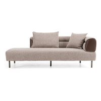 Marlago 148" Modern Brown Upholstered Sectional Sofa