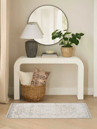 Marisol Floral Vine Light Grey Area Rug