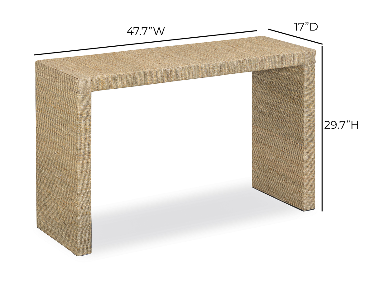 Miri 48" Natural Seagrass Console Table