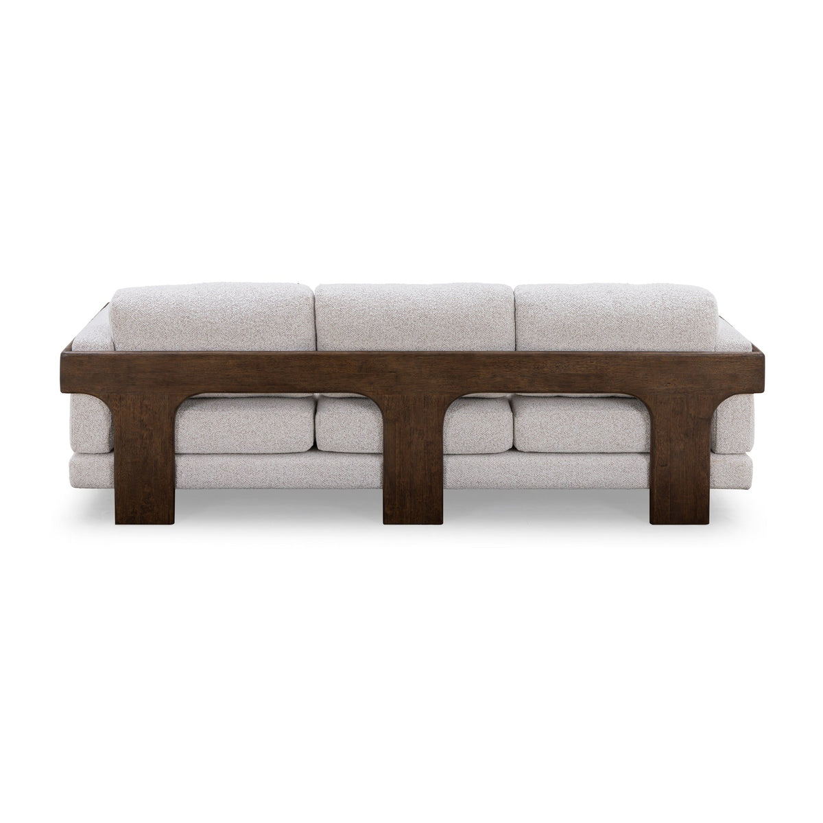 Eves 91" Cream Contract-Grade Boucle Sofa