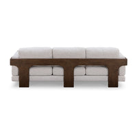 Eves 91" Cream Contract-Grade Boucle Sofa