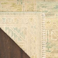 Giselle Green Wool Multicolor Area Rug