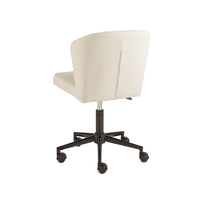 Greer Ivory Linen Office Chair