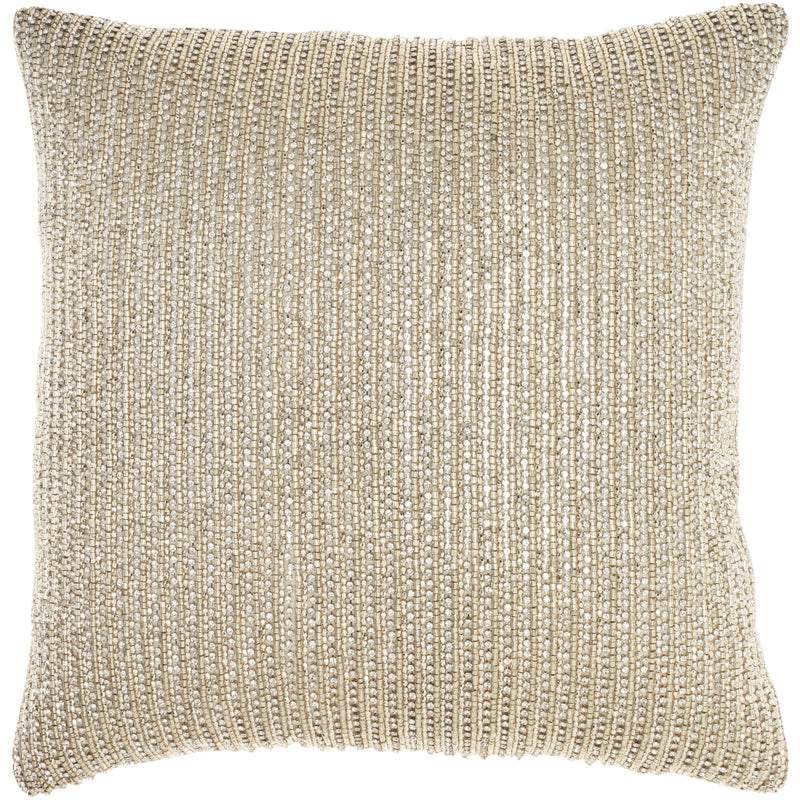 Blythe Shimmering Gold Beads Glam Throw Pillow (2 Sizes Available)