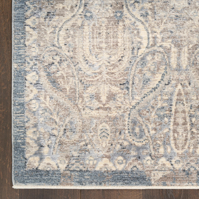 Delphine Grey Blue Area Rug