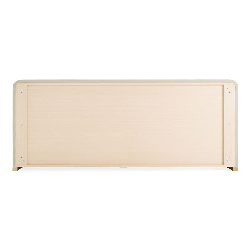 Yvette Modern Beige Leatherette & Gold Buffet